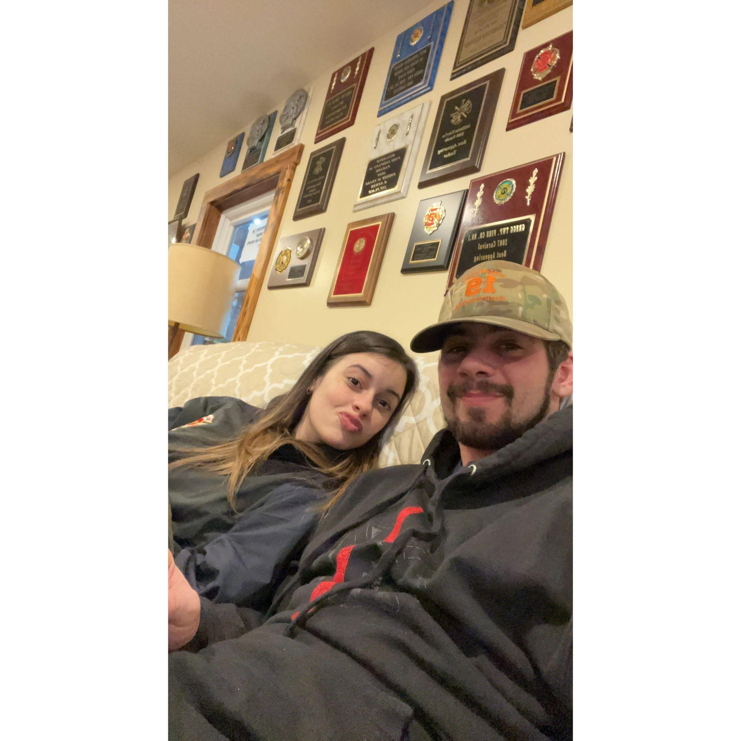 One of our first pictures we have after meeting at the fire company in 2022