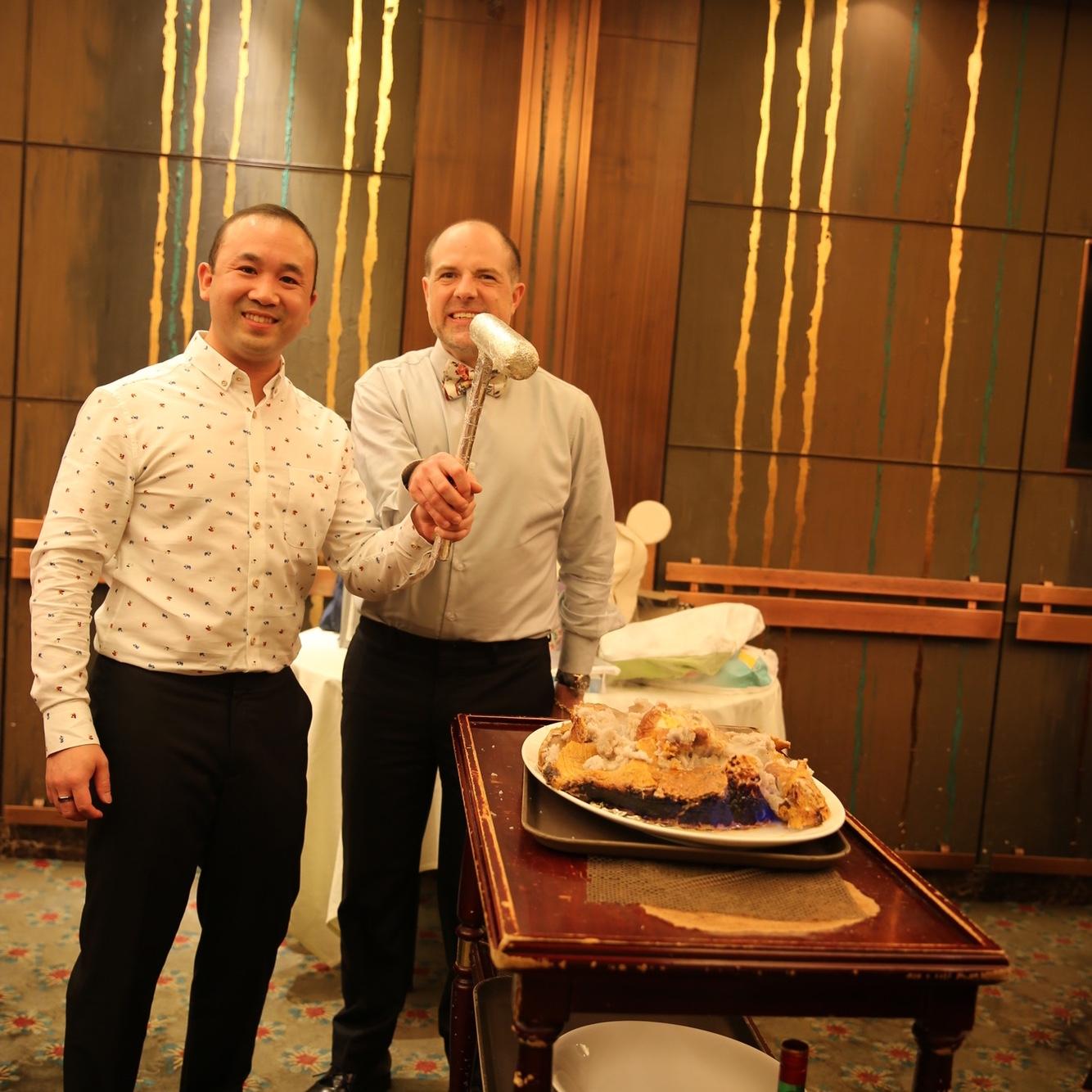 Celebrating in Hong Kong, 2024.