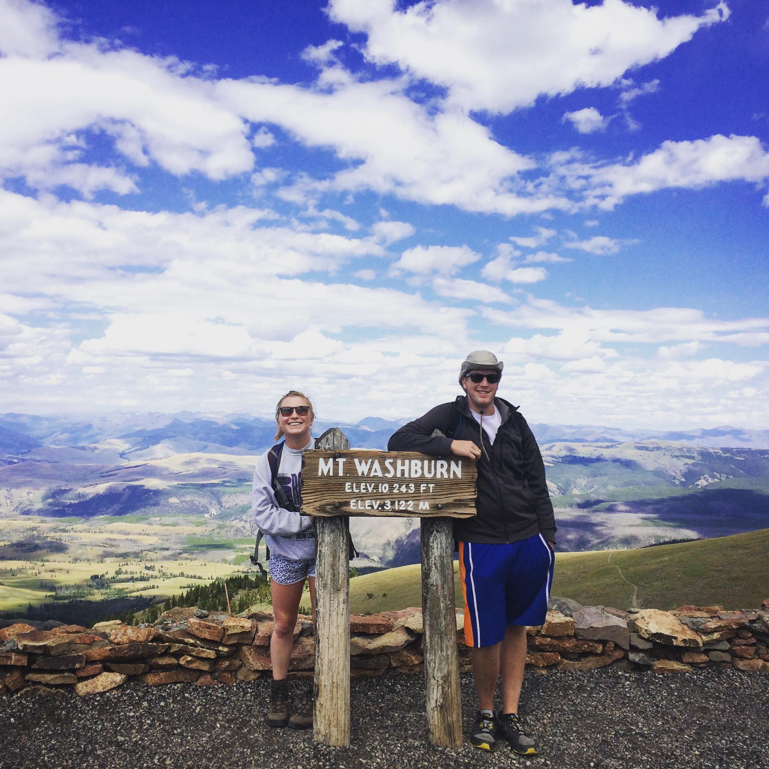Hiking in Wyoming the summer after graduation