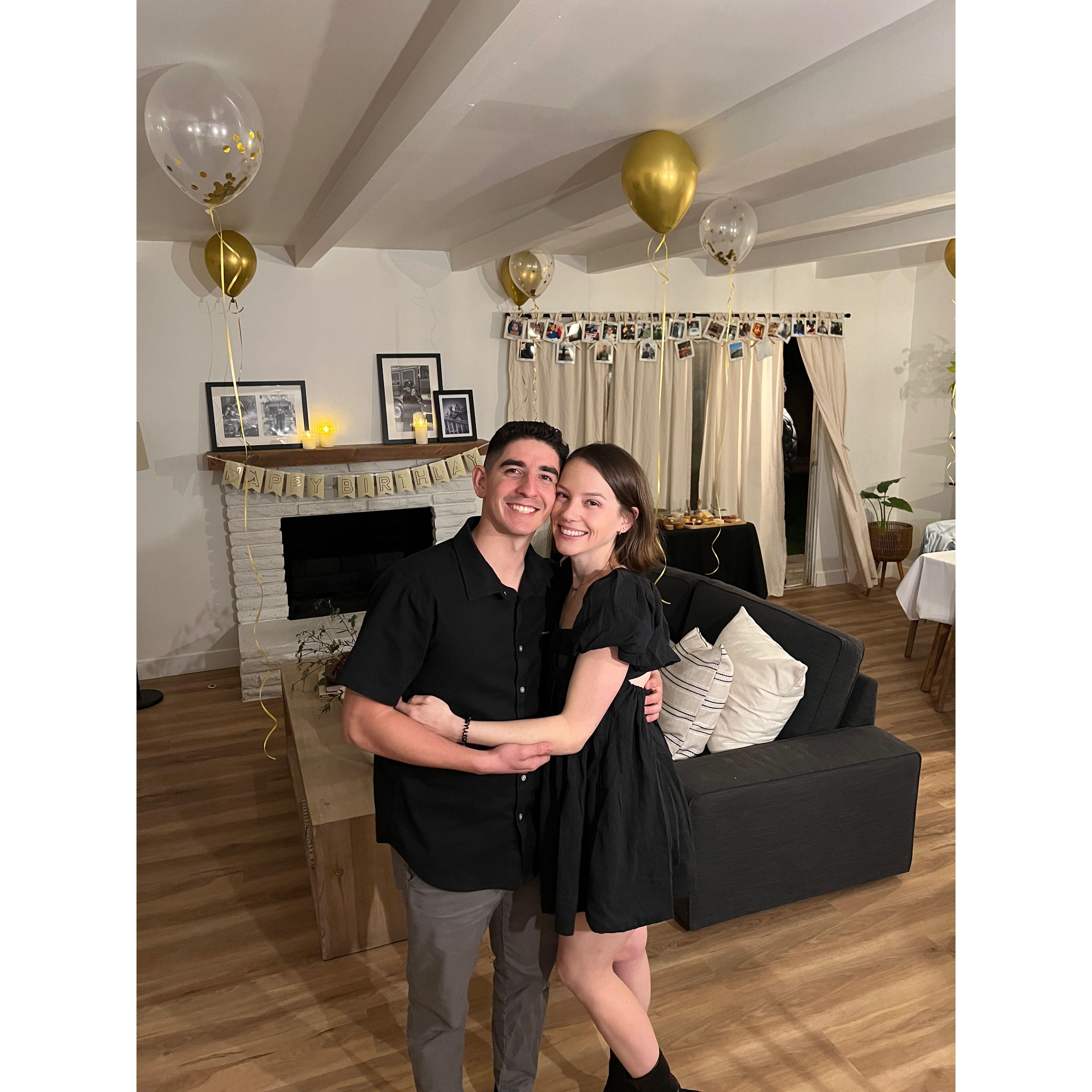 Alex's golden birthday, and the first party in our home!