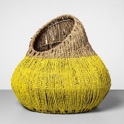 Decorative Sea Grass Gourd Basket Yellow 15"x17" - Opalhouse™