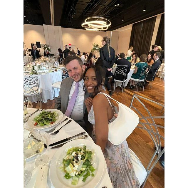 April 2023. Columbus, Ohio. Attending wedding #3 together. Shout out Alli and Layne!