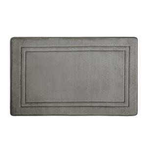 Smart Dry™  21" x 34" Memory Foam Bath Mat in Chrome