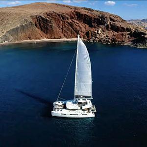 Catamaran Cruise in Santorini