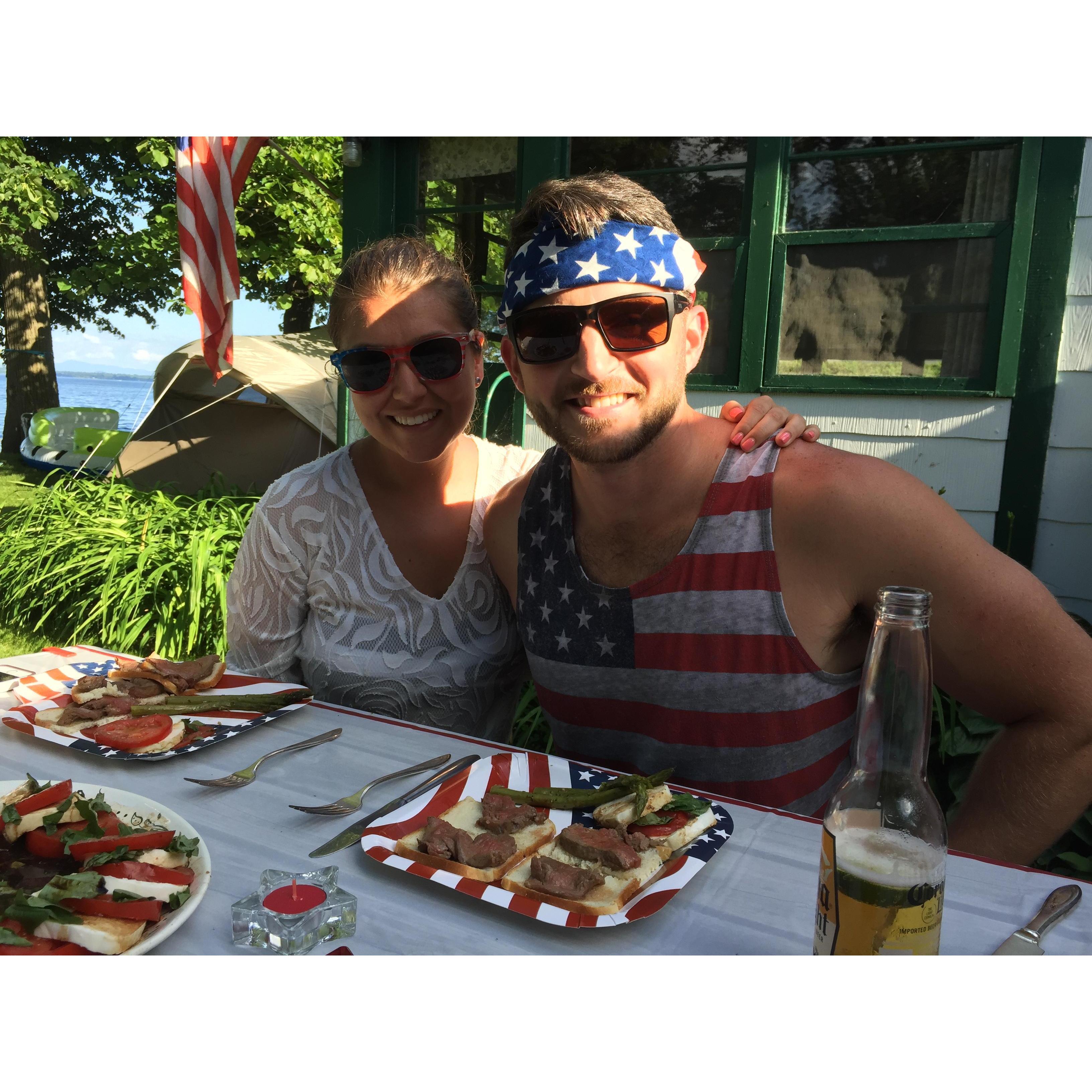 We love 4th of July's at camp! Little did we know only a few years later we'd be getting married right here!
