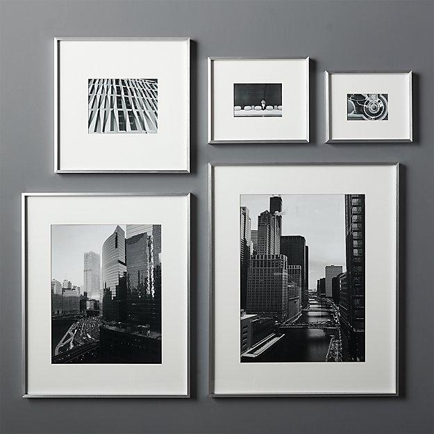 Gallery Silver Frames with White Mats