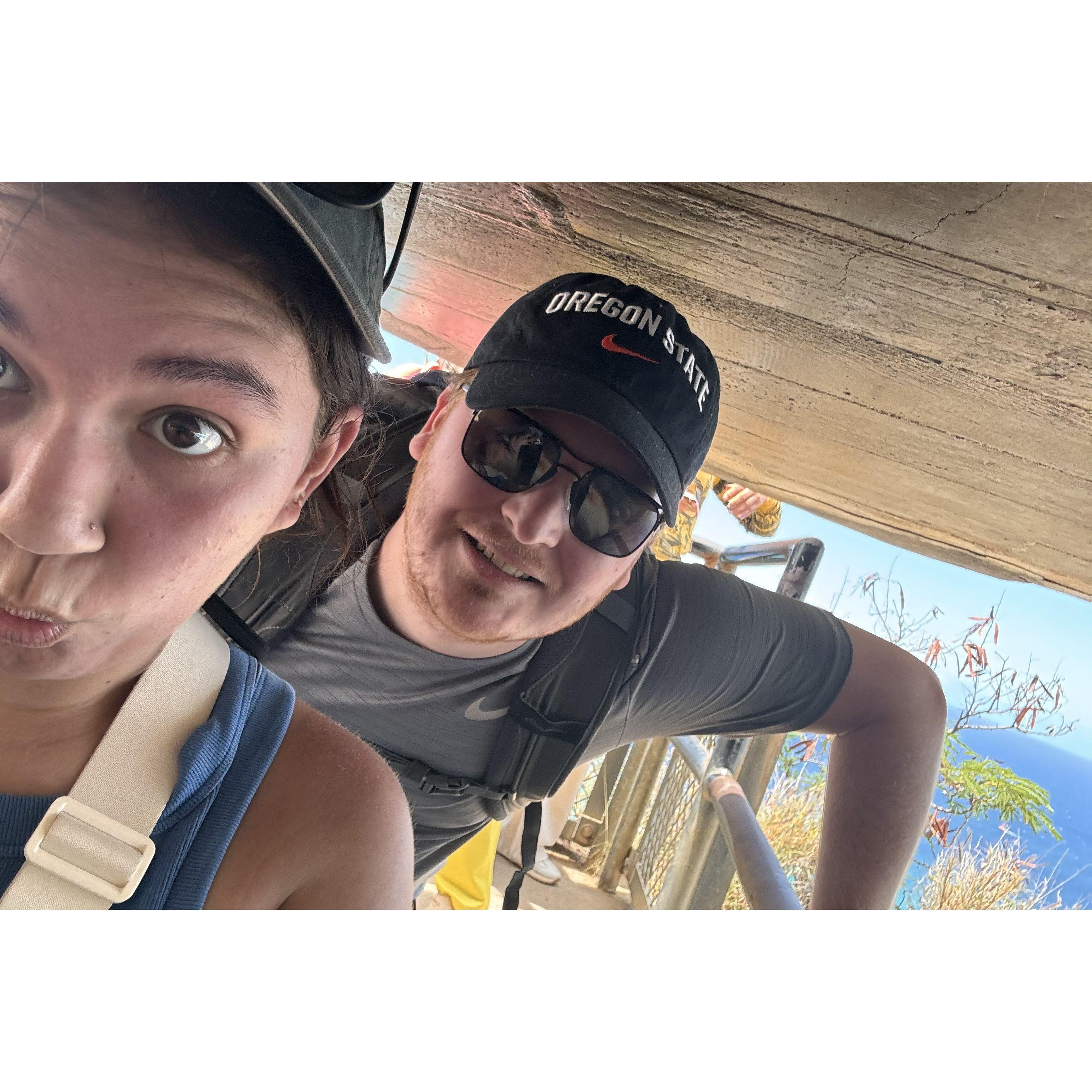 Hiking the Diamond Head Summit Trail on O'ahu