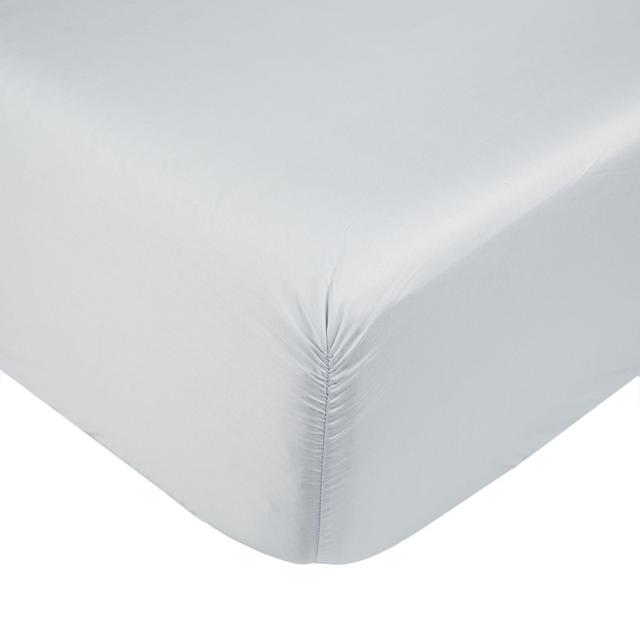 Nestwell™ Cotton Sateen 400-Thread-Count Queen Fitted Sheet in Illusion Blue