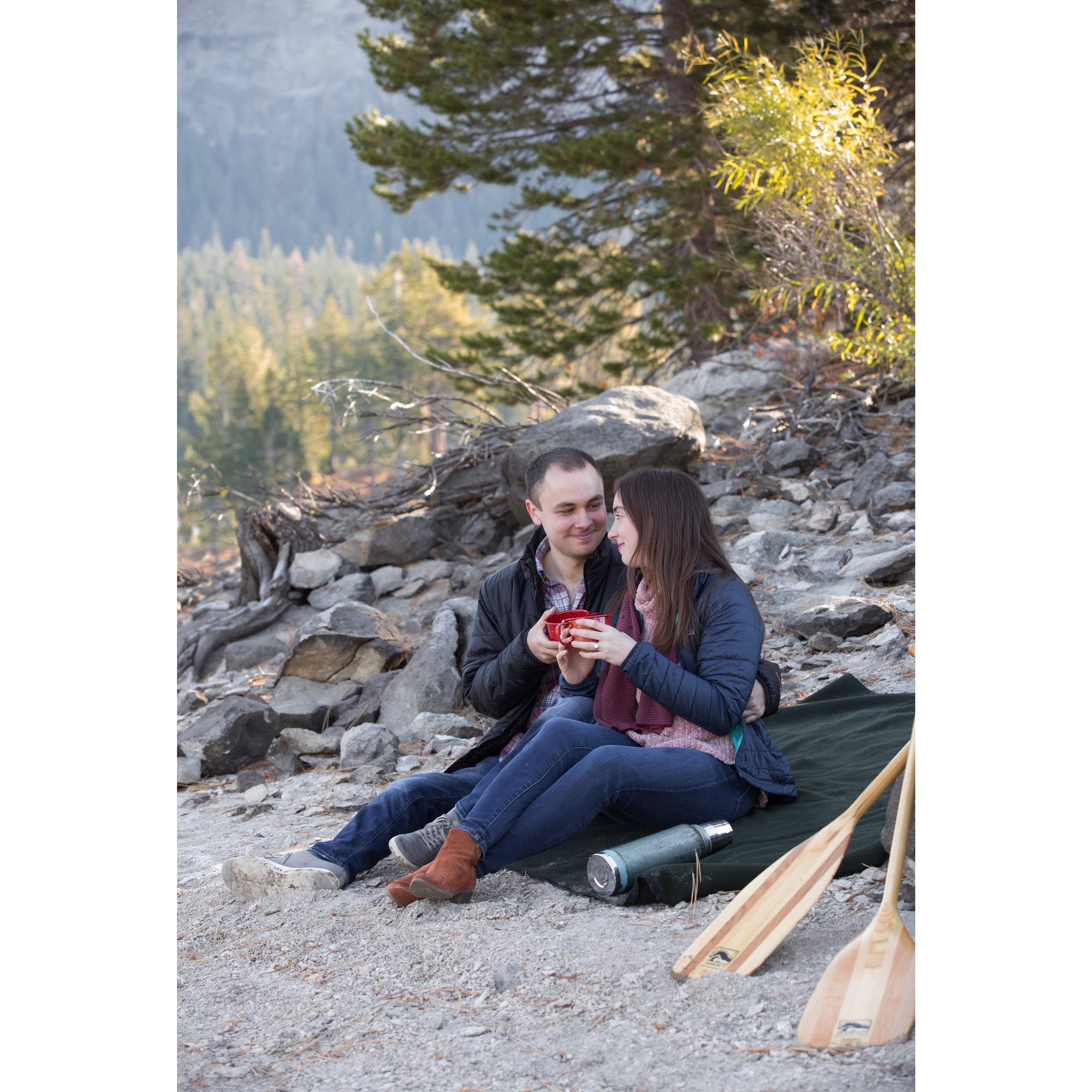Engagement photo taken at Silver Lake by the talented Joann Moritz