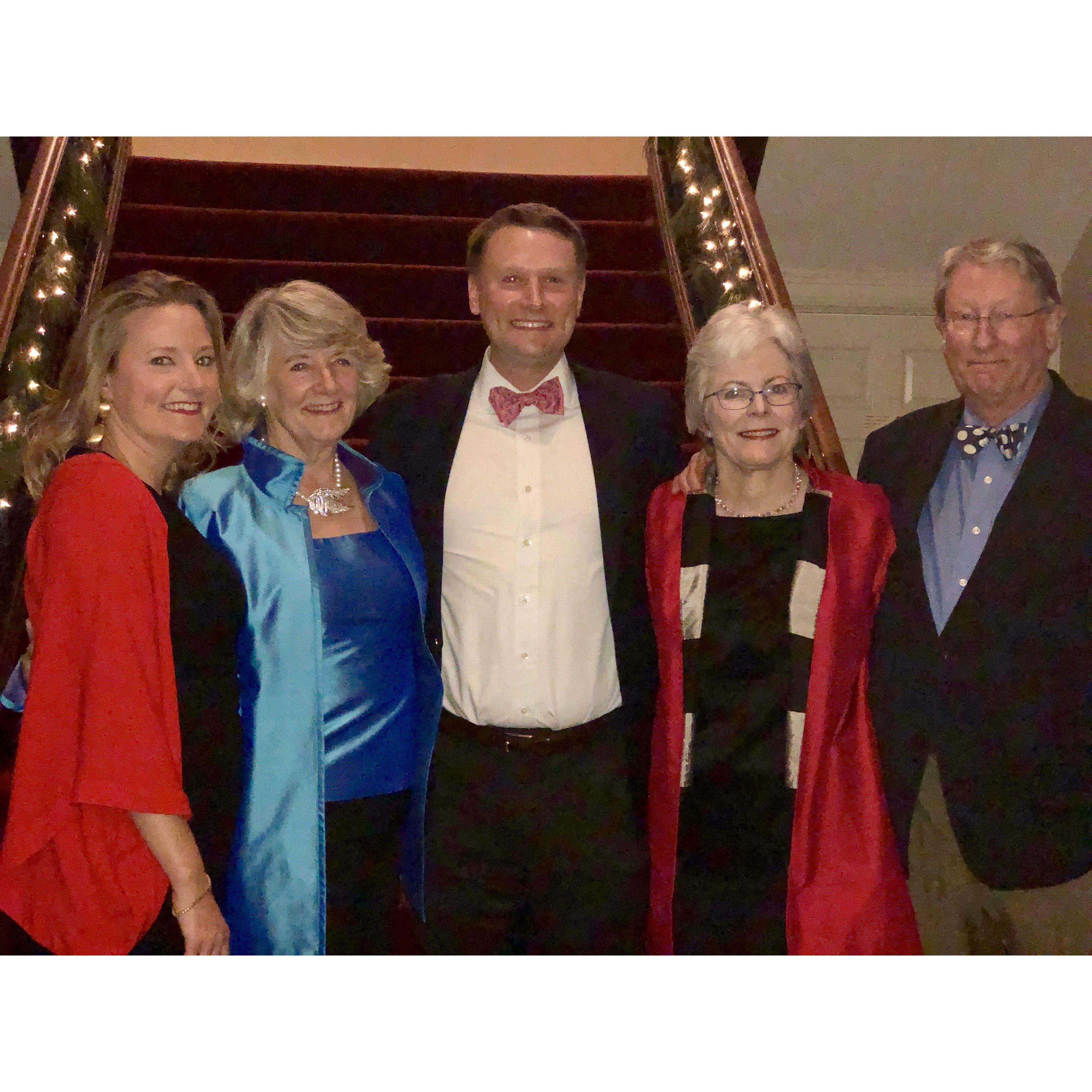 The Shepard family at a wedding in December 2017.