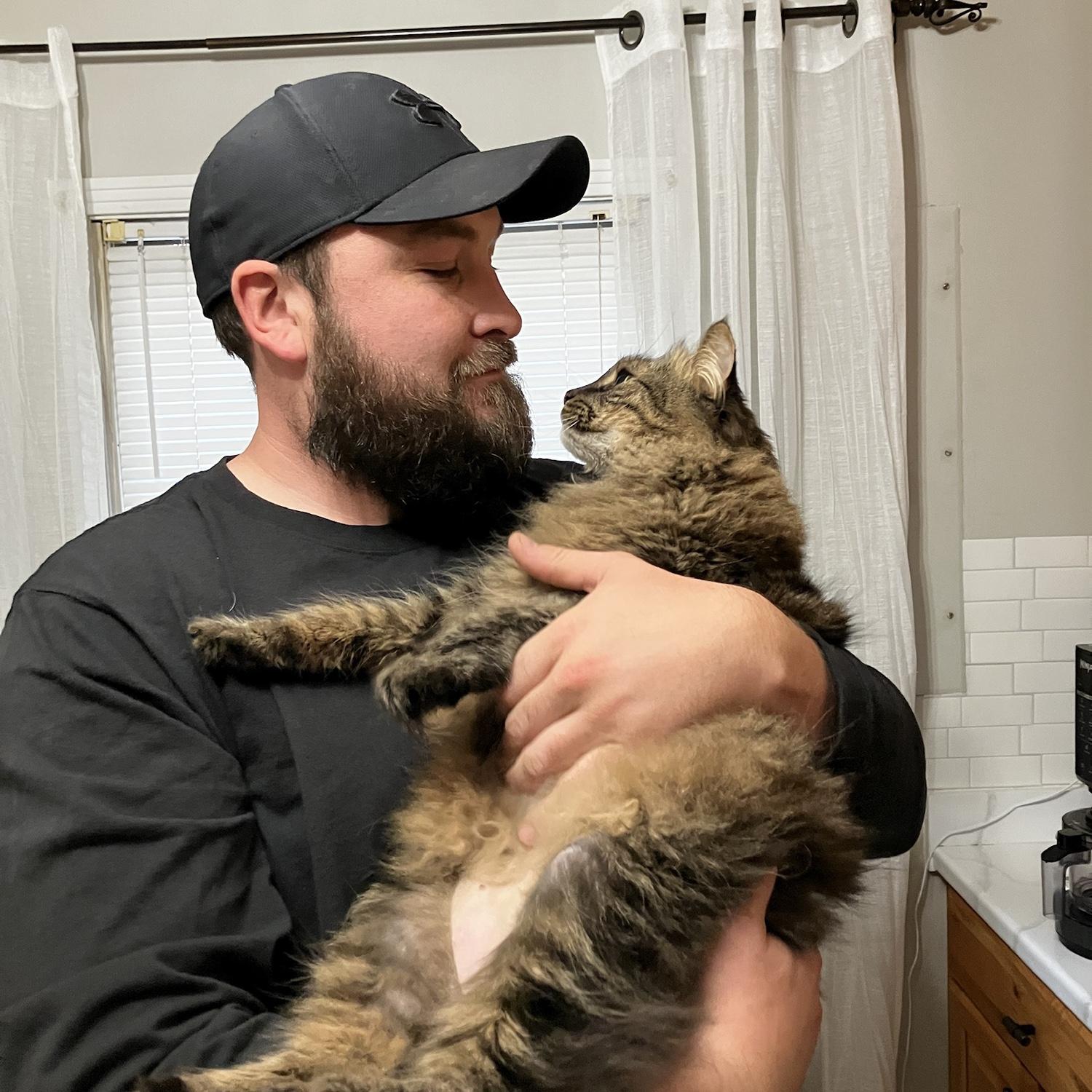 The only cat Bob has ever liked, Leo