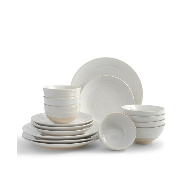 Sango Siterra Round 16 Piece Dinnerware Set, Service for 4