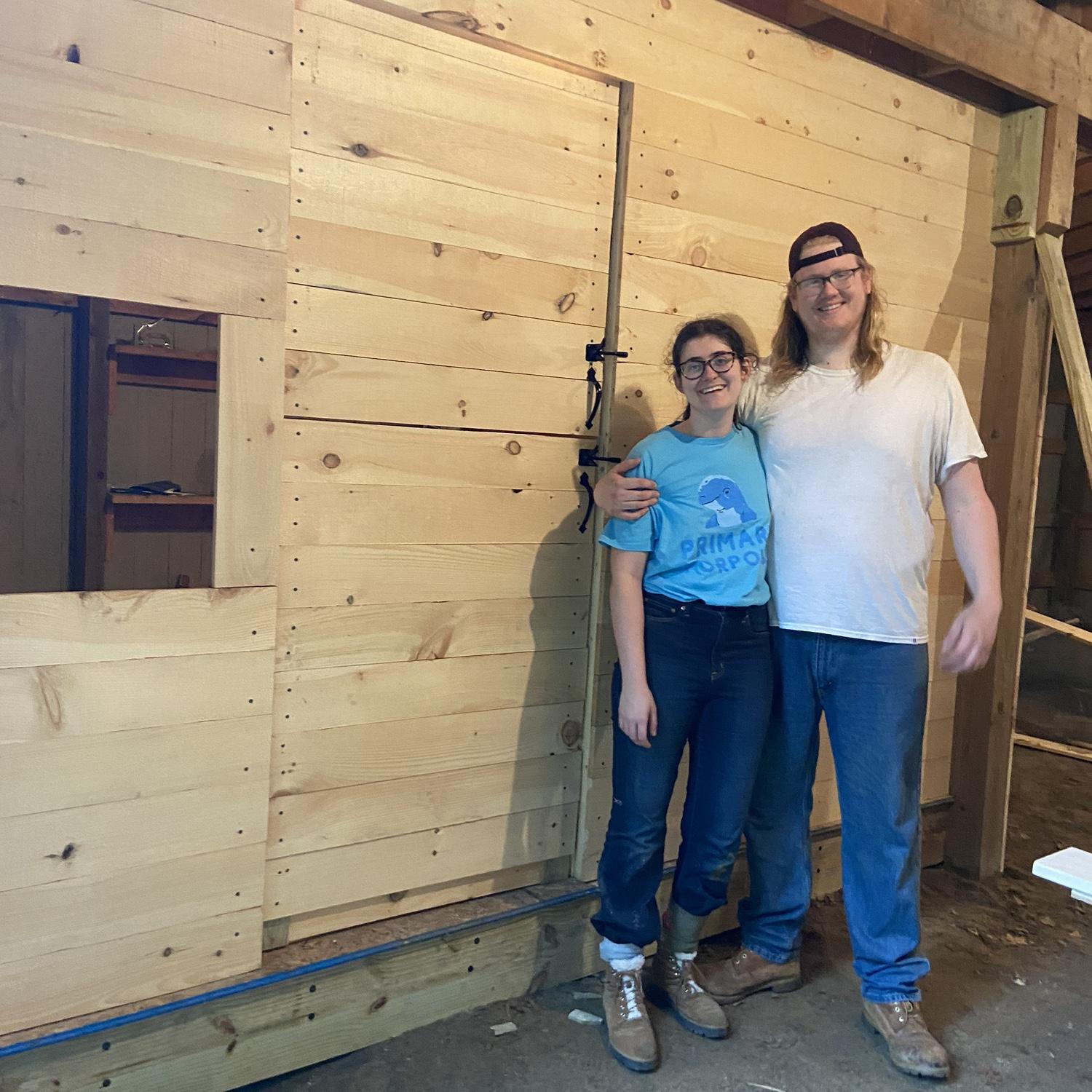 Putting finishing touches on the chicken coop at our home in Gansevoort, NY.
(May 2024)