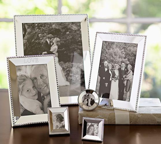 Pottery Barn: 8x10 Beaded Silver-Plated Frames