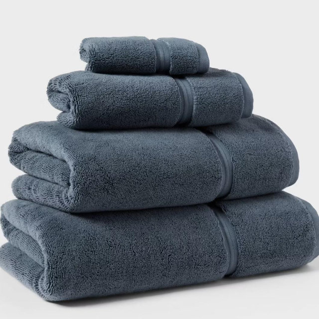 Spa Plush Towel - Threshold™ - Slate Blue, Bath Towel