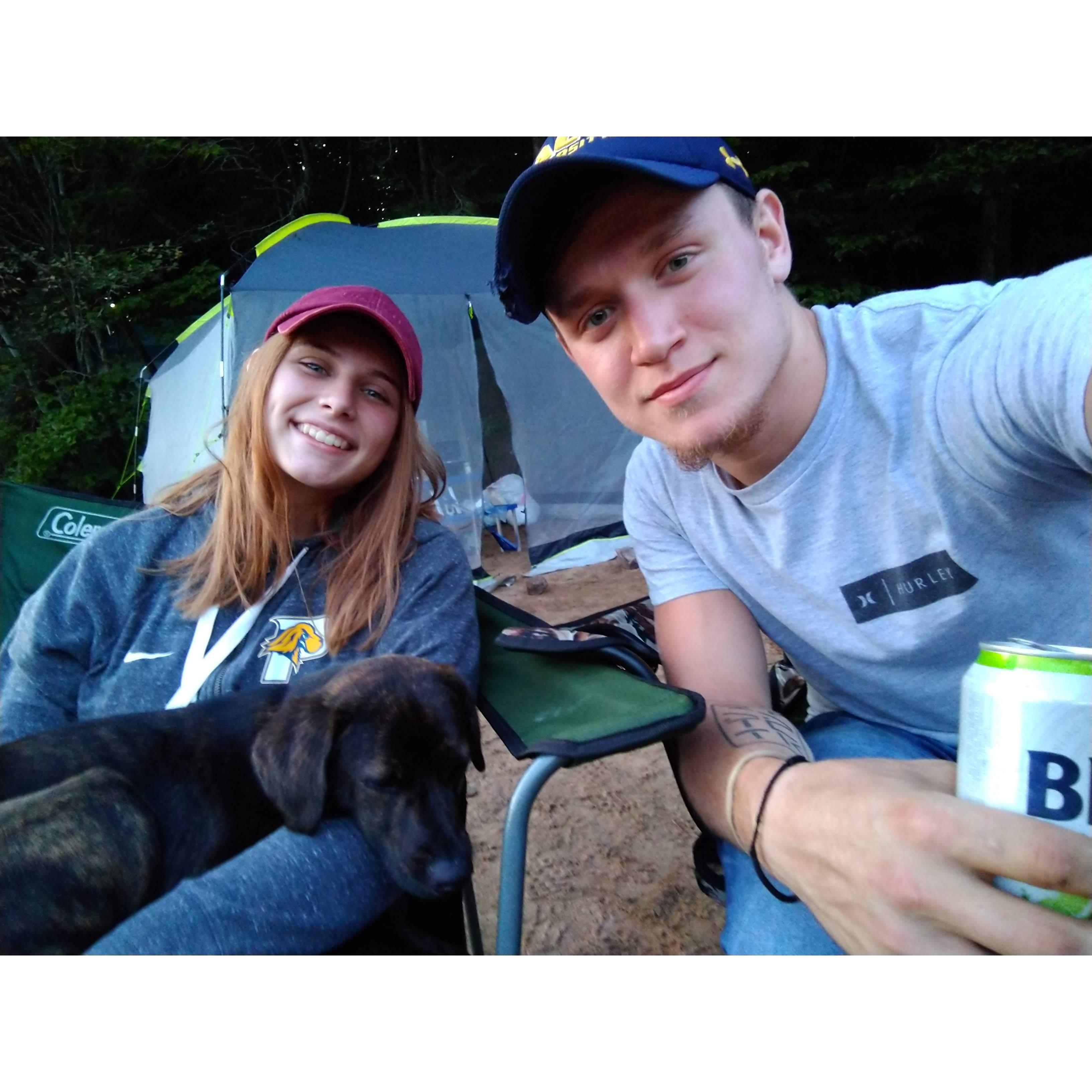 Our camping trip to Lake Stillwater (featuring our dog Bella)!