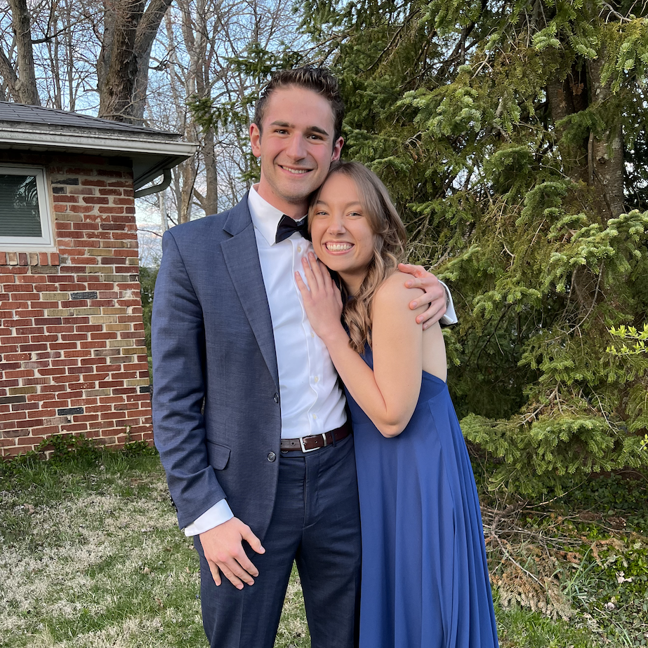 Dressin' up!!! Towards the end of our senior year, we went to the Hoosier Catholic Spring Formal :)