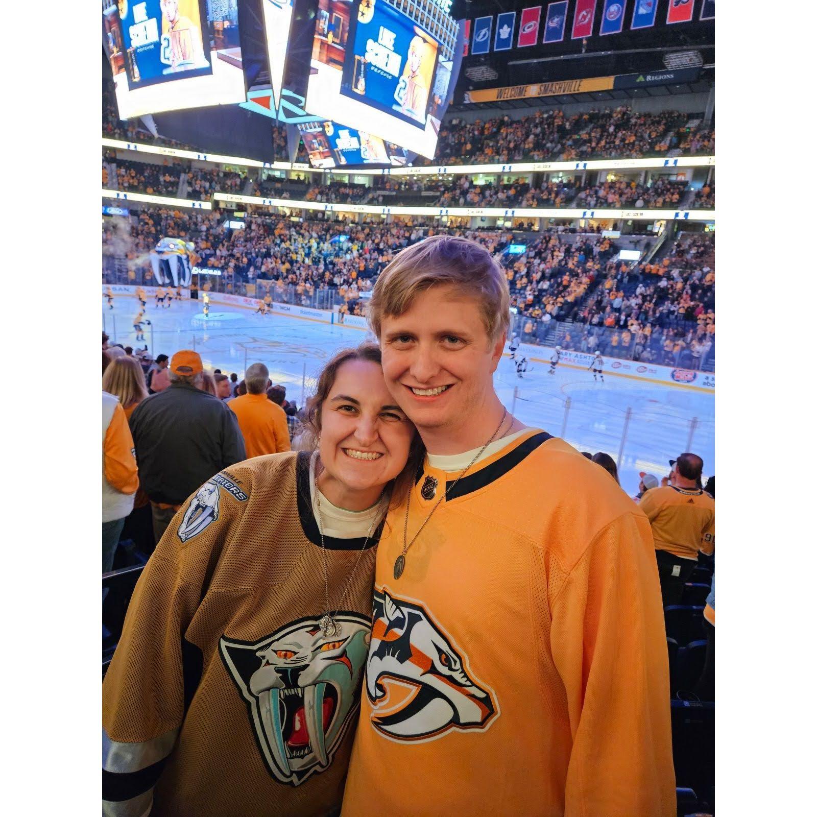 Mackenzie becoming a Preds fan