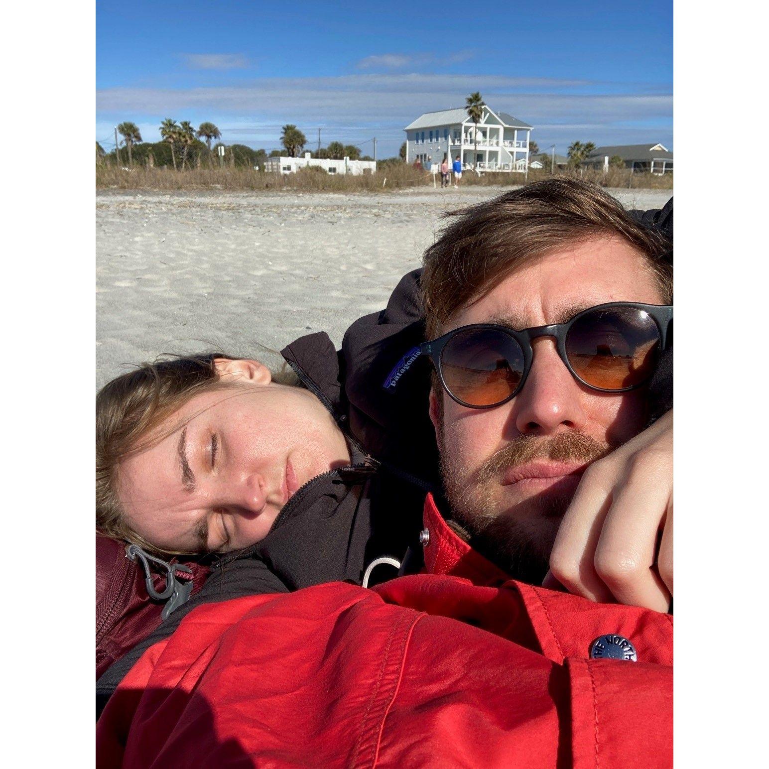 Where we first met. Tuckered out after dropping into several heavy rights