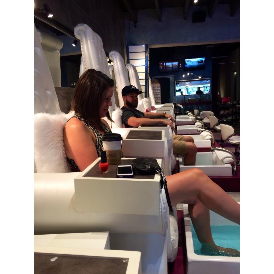 Justin's 1st pedicure!