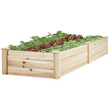 Best Choice Products Vegetable Raised Garden Bed Patio Backyard Grow Flowers Elevated Planter