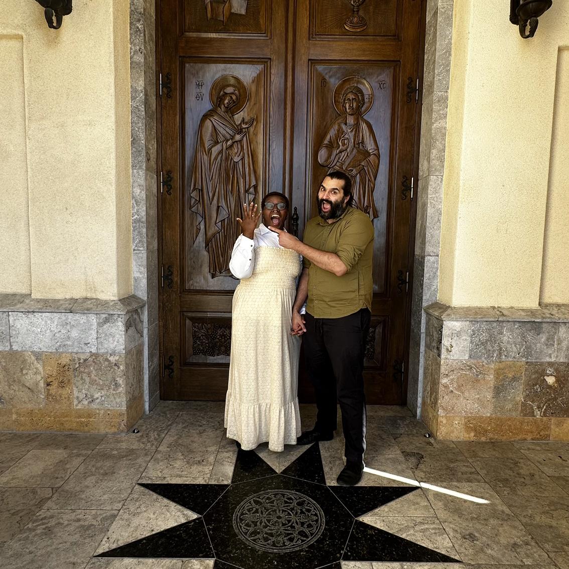 HE PROPOSED! St. Andrew prayed for us no doubt! 🥹☦️🙏🏾😌