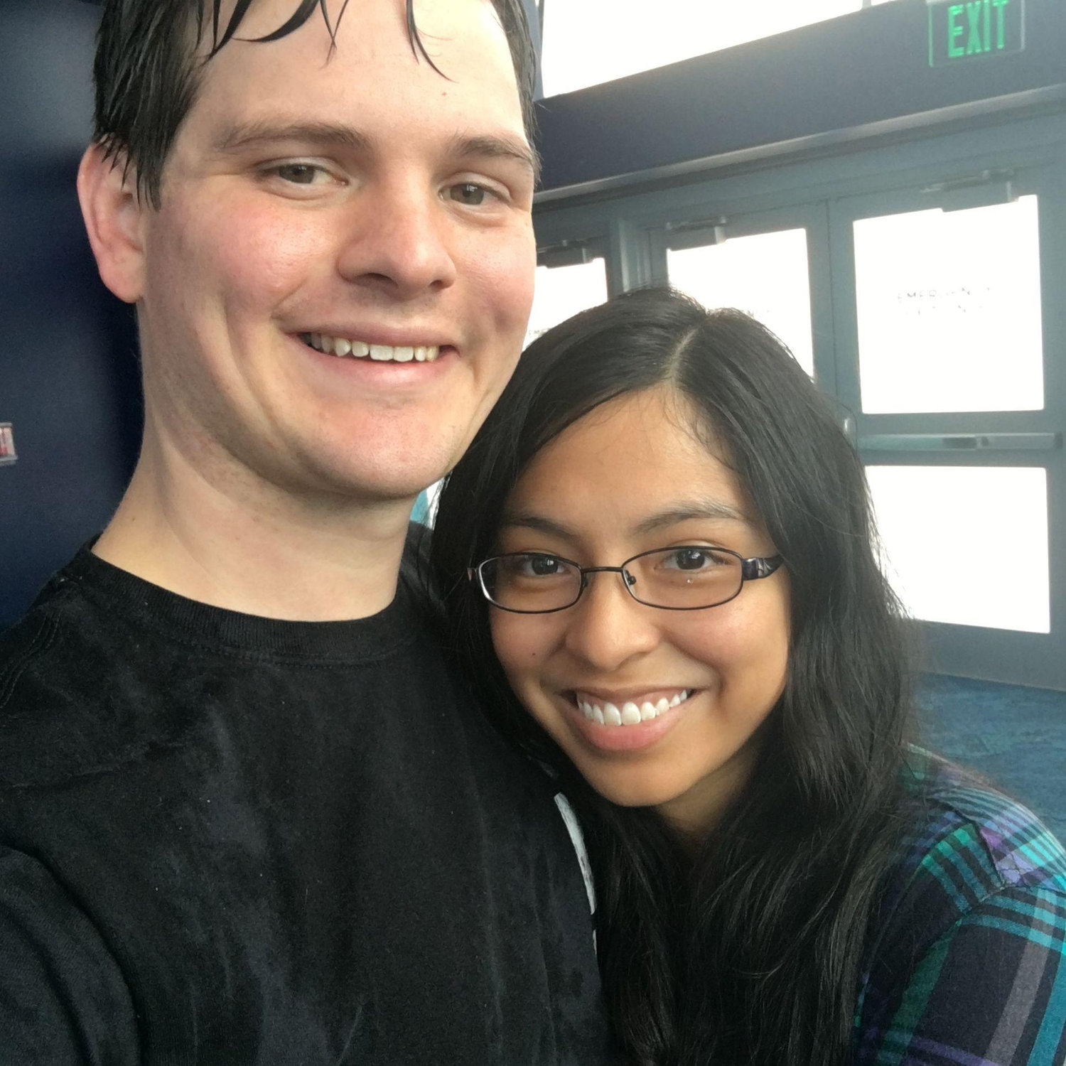 Our first aquarium date at the Atlanta Aquarium.