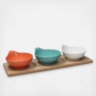 Tapas Nairobi 4-Piece Bowl & Tray Set