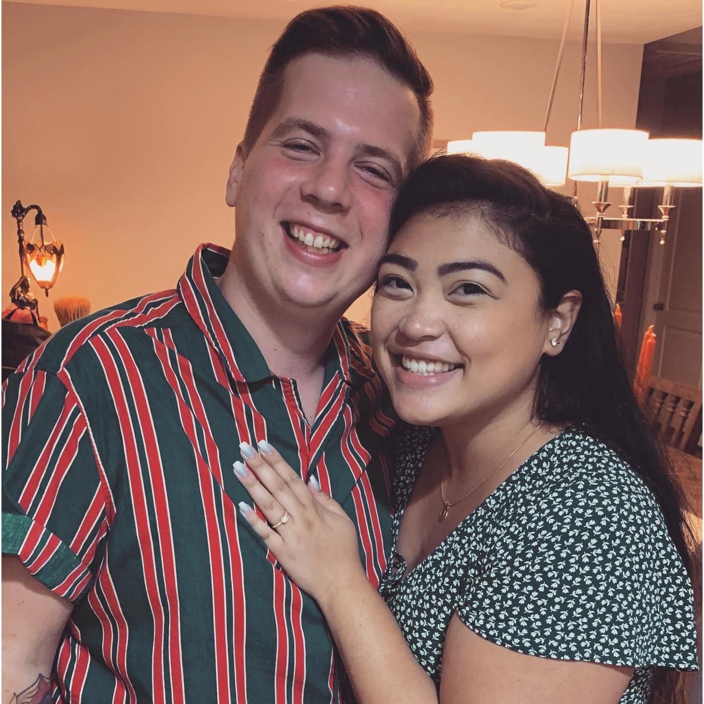 The day we got engaged - September 28, 2019 (Virginia Beach, VA).