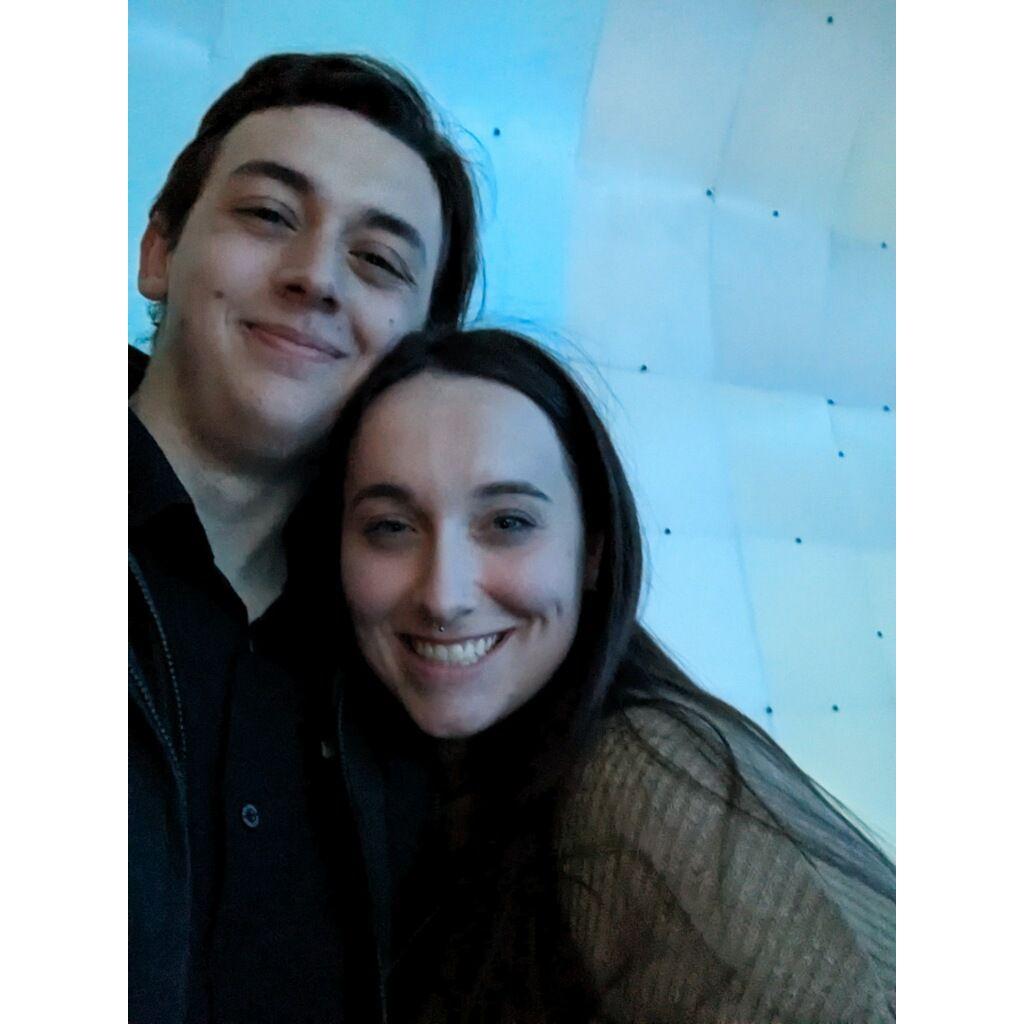 Our first date back together at Wonderspaces in Austin.