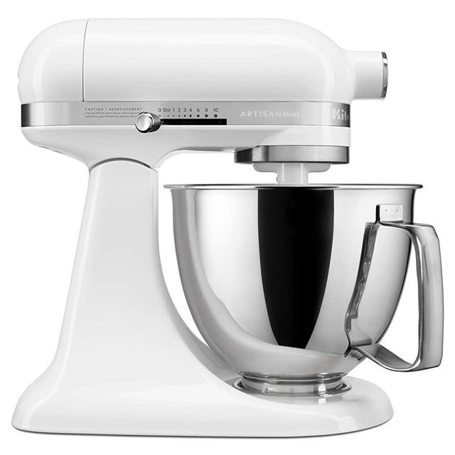 KitchenAid KSM3316XWH Artisan Mini Stand Mixers, 3.5 quart, White