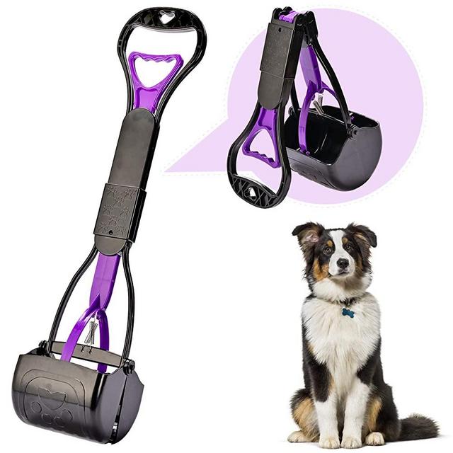 Yeuca Pooper Scooper for Large & Medium, Small Dogs, Foldable Long Handle, Sturdy and Durable Great for Gravel, Grass, Concrete & Yard Spade, Easy to use Clean & Portable High Strength Material