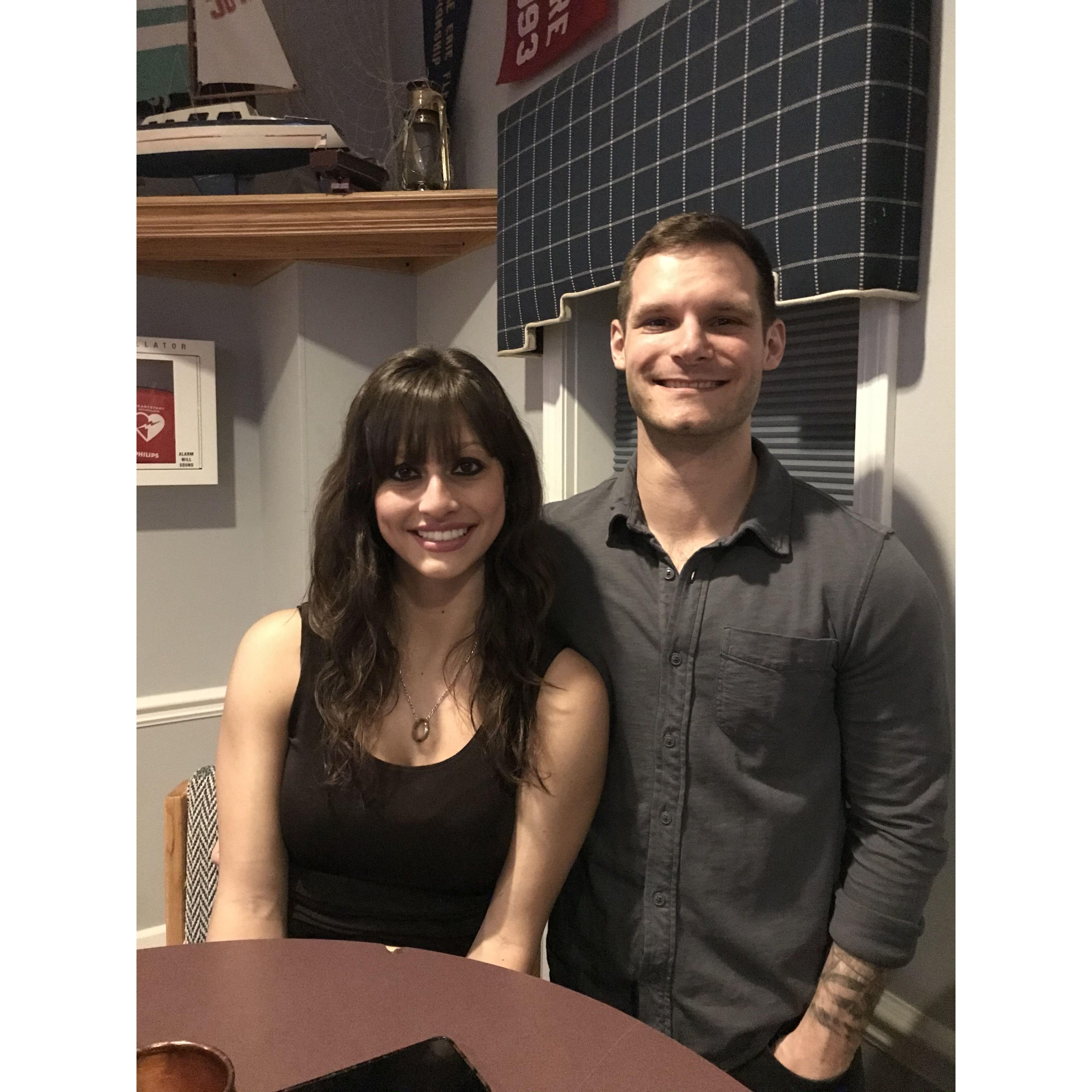 Our very first picture together (and also Joe's 30th birthday)!