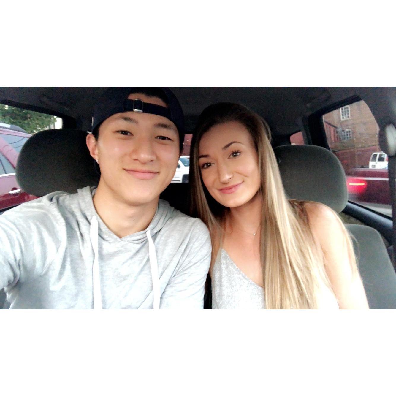 One of the many trips Nicole took to Lynchburg to visit Aaron