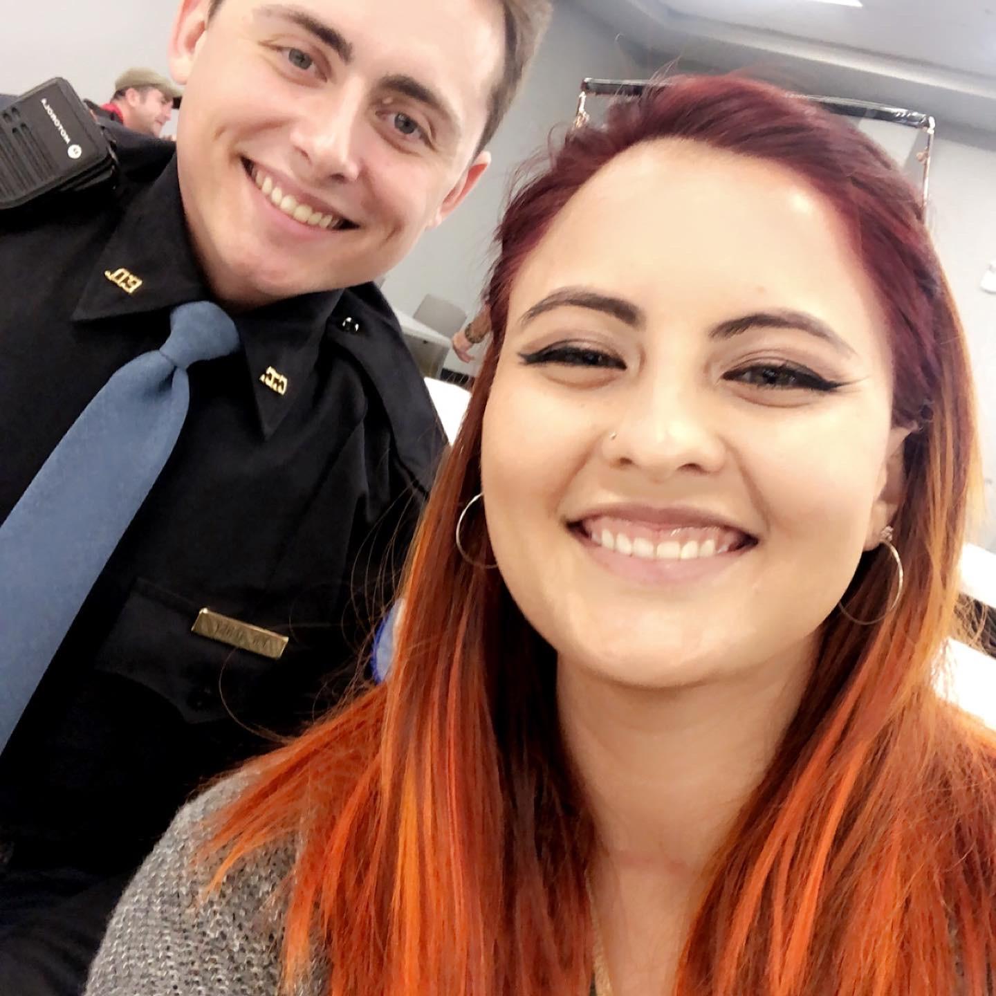 When Tucker graduated from the Police Academy!
