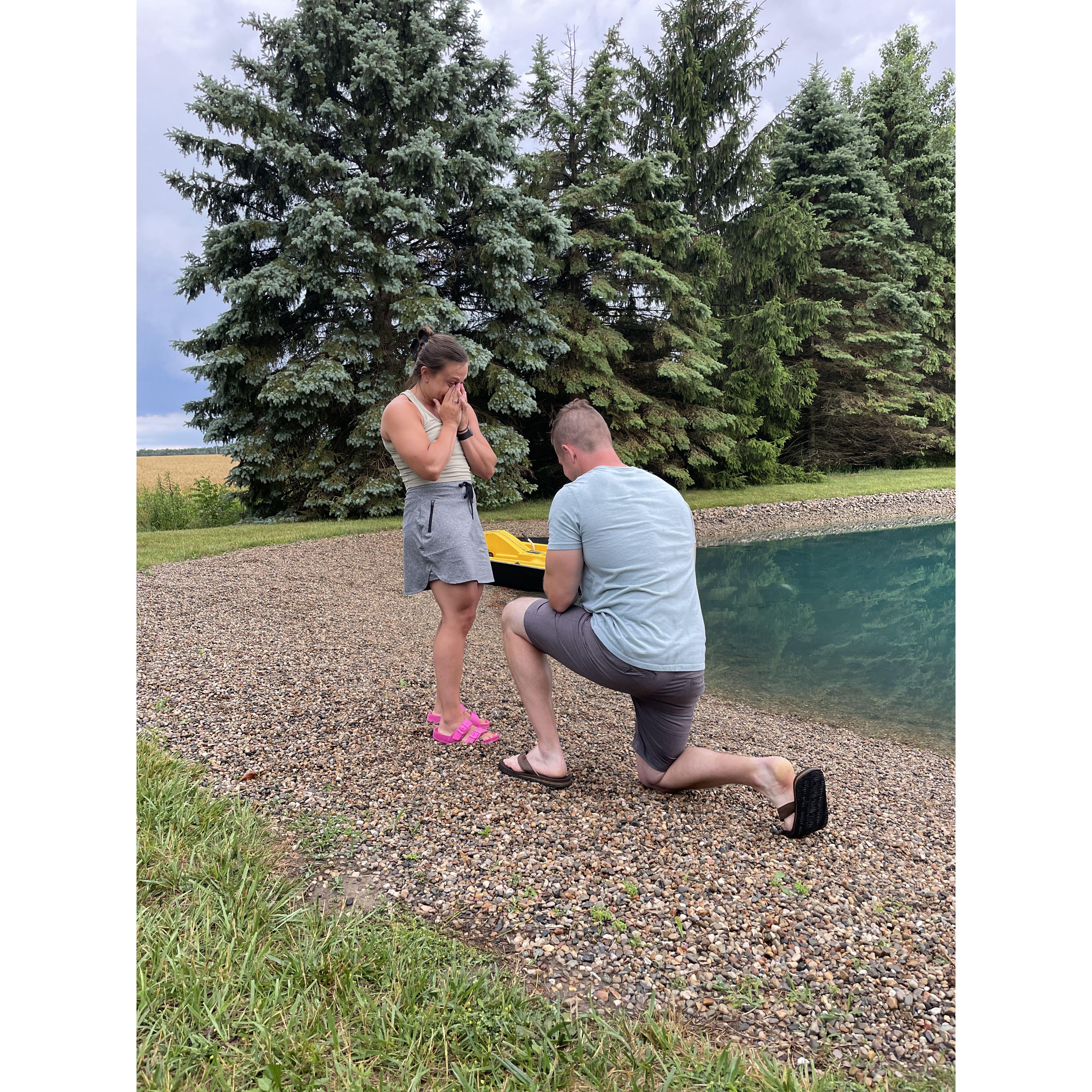 When Kyle popped the question and Saige couldn't believe it!