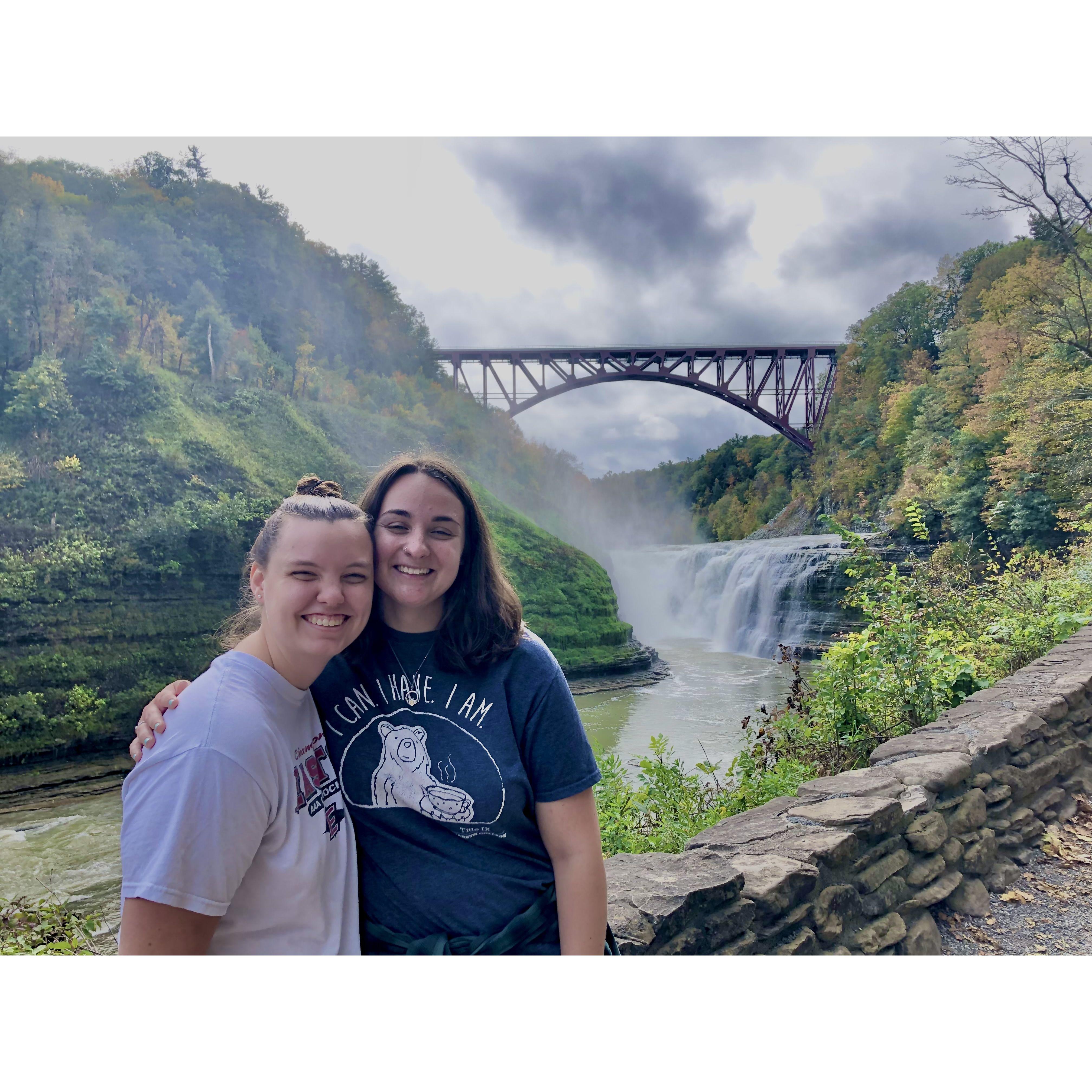 First picture together (that we can find). Taken by bridesmaid Sarah