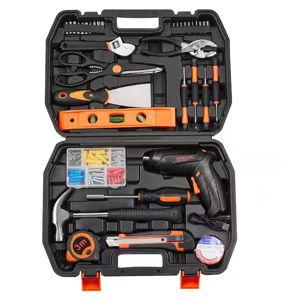 96-Piece Household Hand Tool Set Cordless Screwdriver Tool Case, Tool Kit