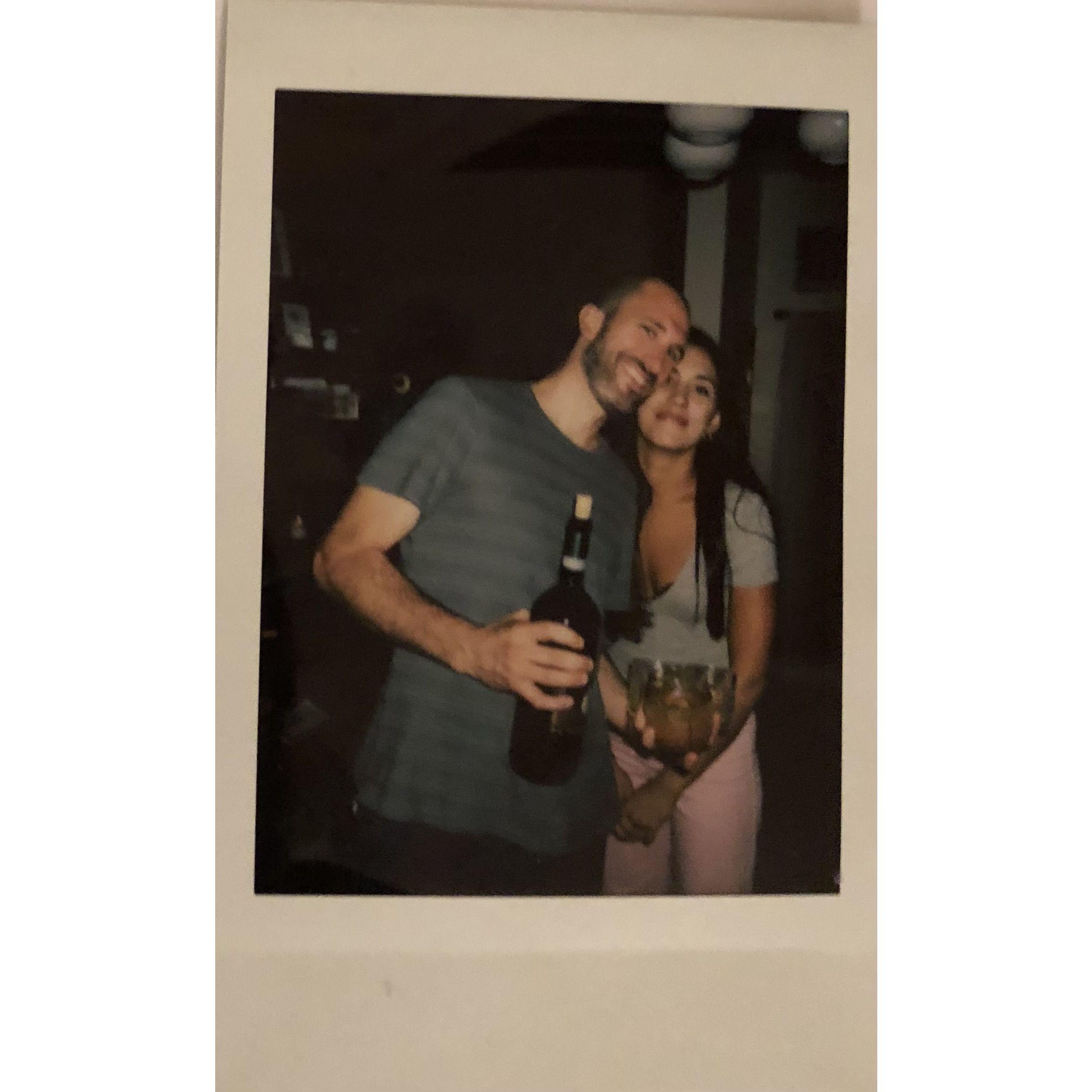 Our goodbye party a few days before we moved to London