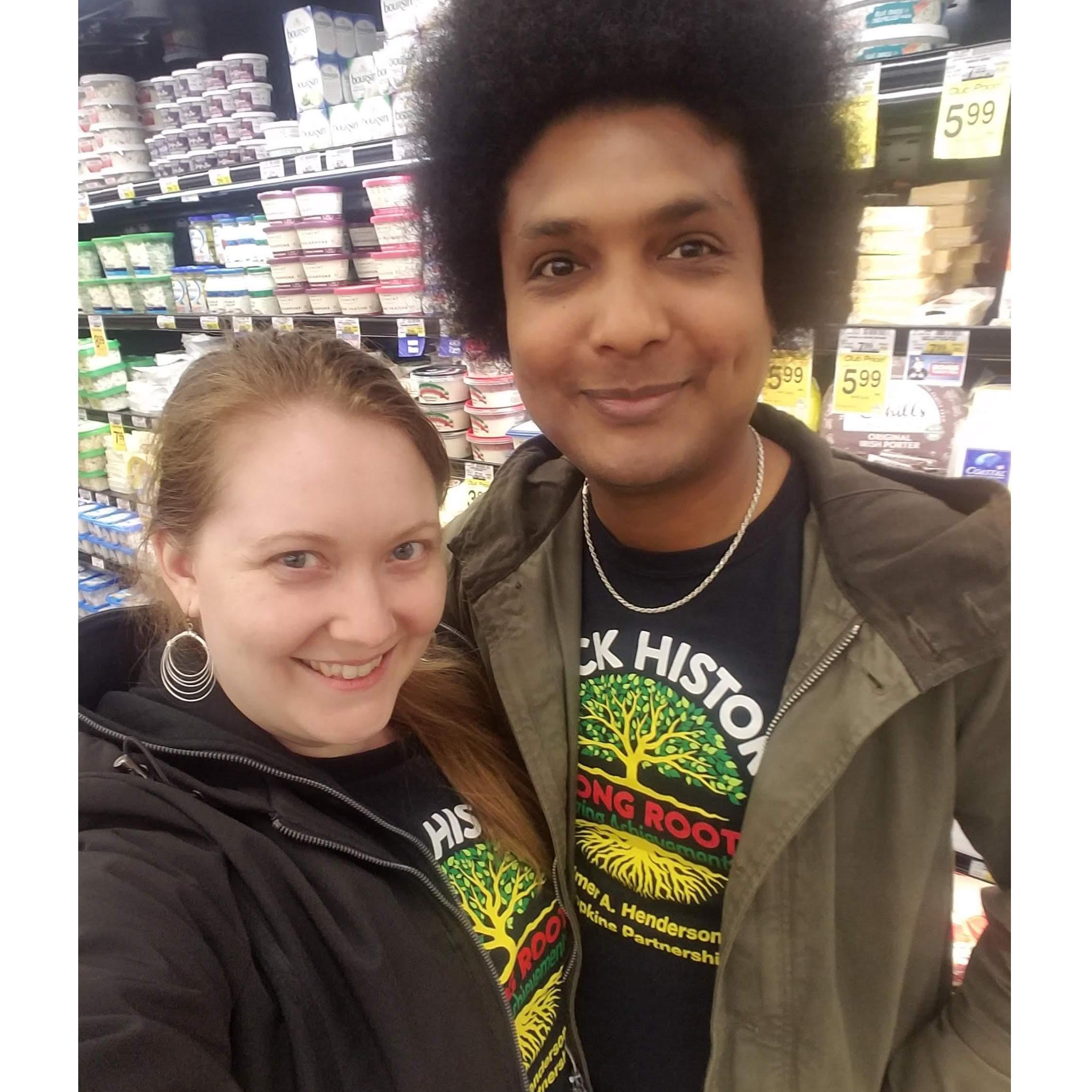 First time accidentally wearing the same shirt!!