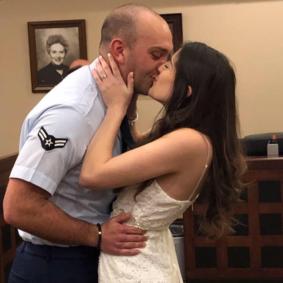 The same weekend of his Basic Training graduation is when we officially became The Jernigan's!