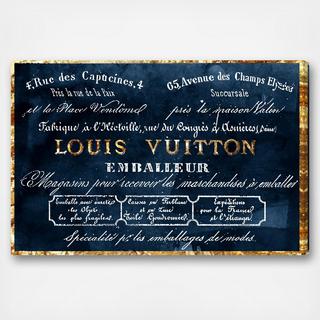 Emballeur Navy Canvas Art