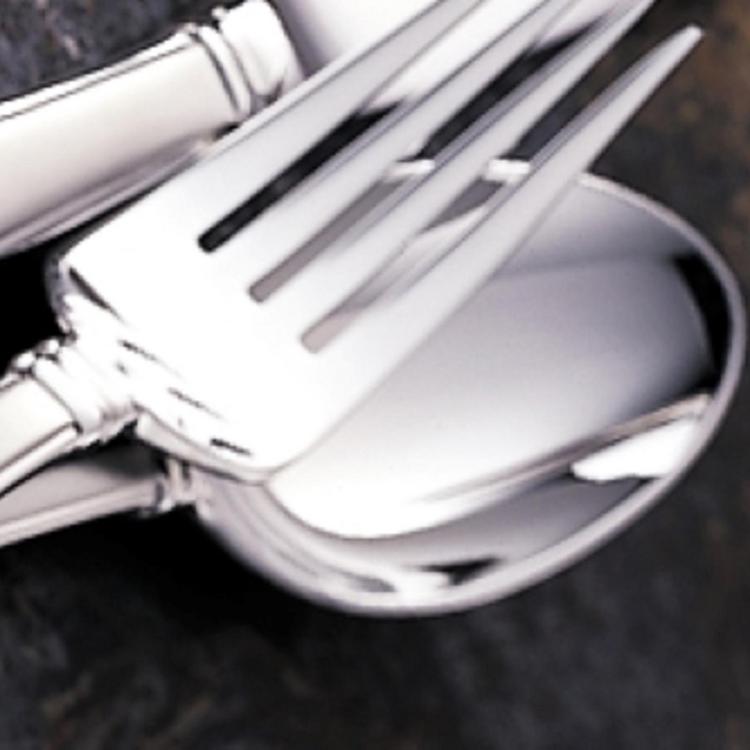 Lenox, Gorham Column Frosted 45-Piece Flatware Set, Service for 8