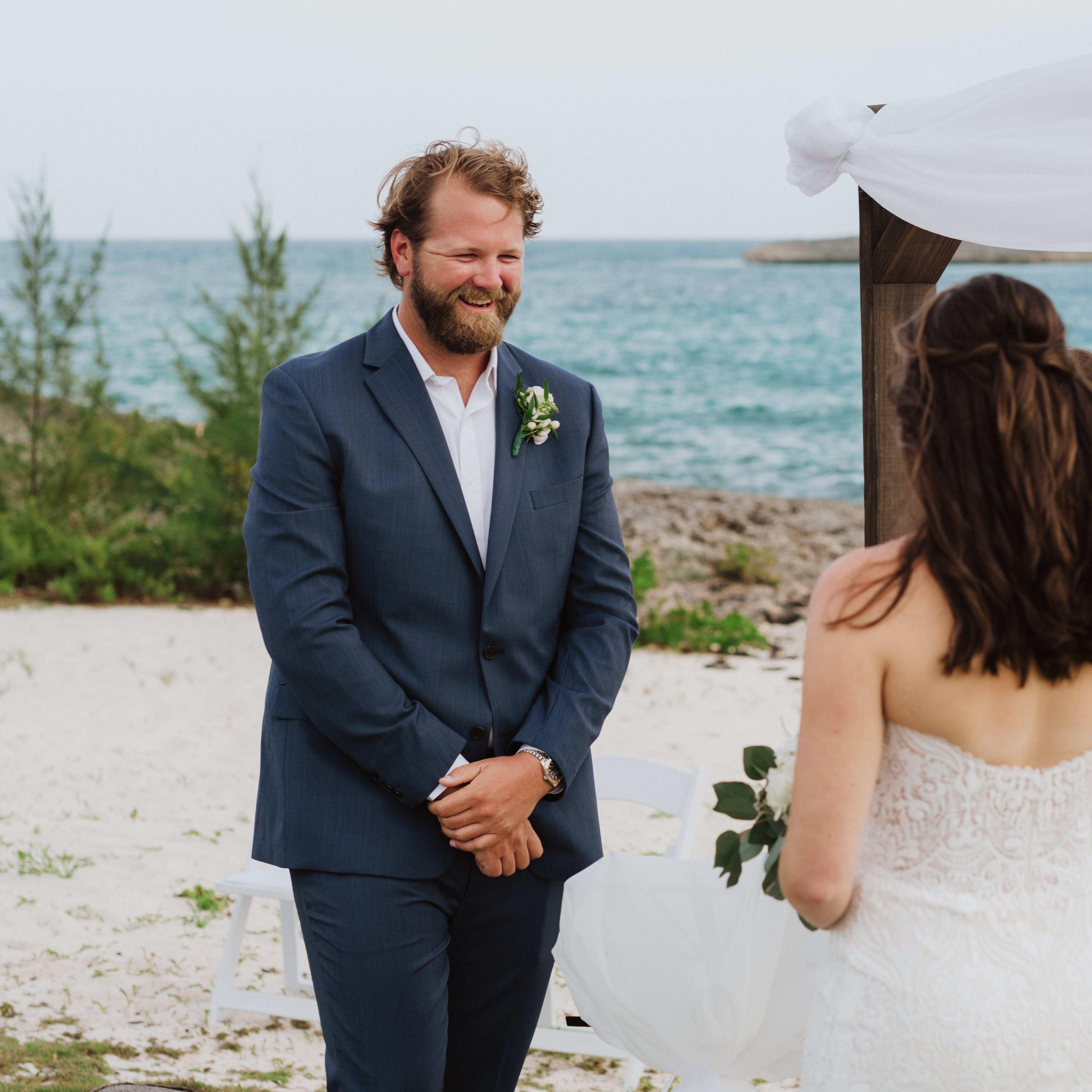 What a handsome groom!
