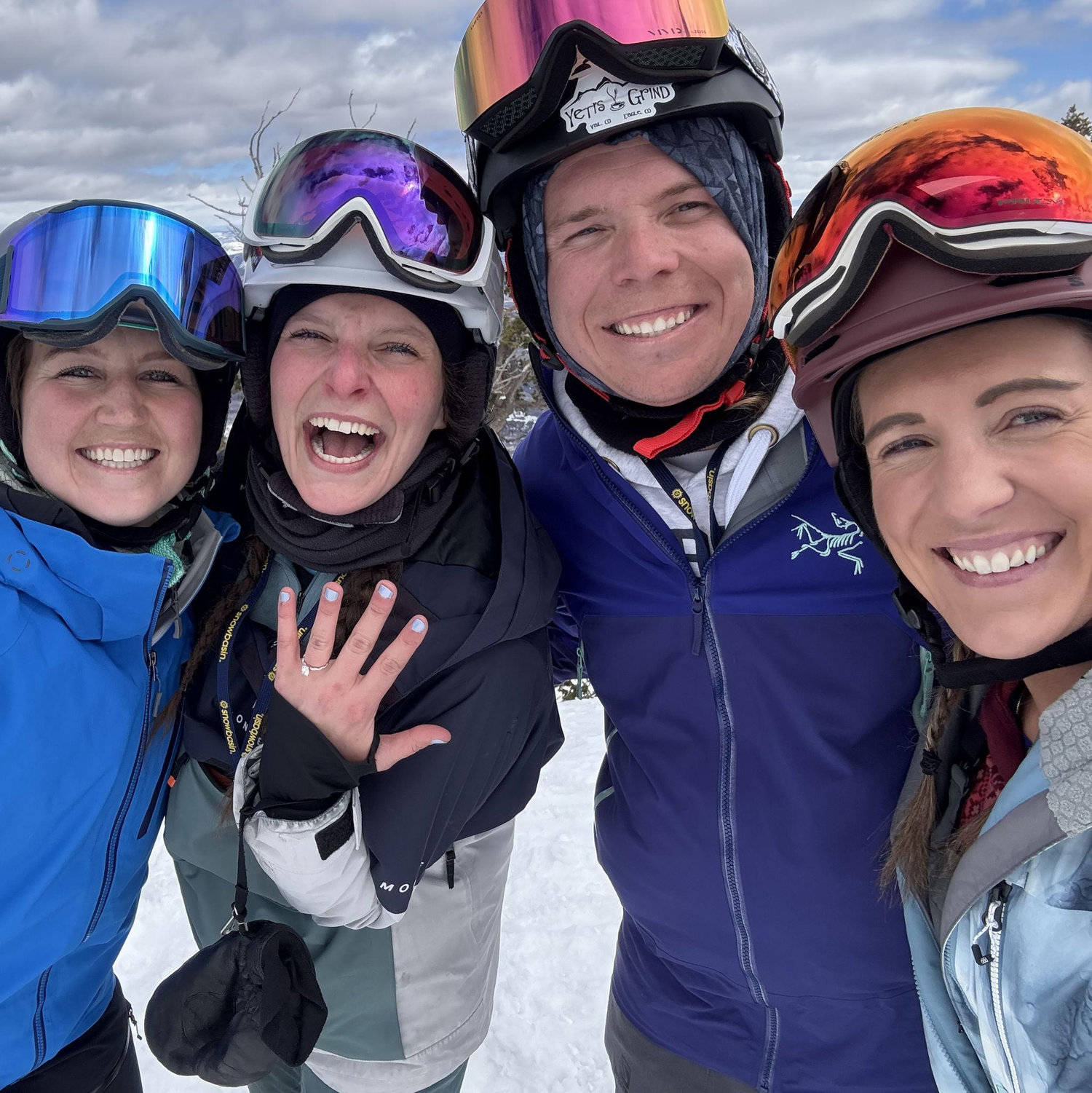 Moments after the proposal - Best people to be surrounded by