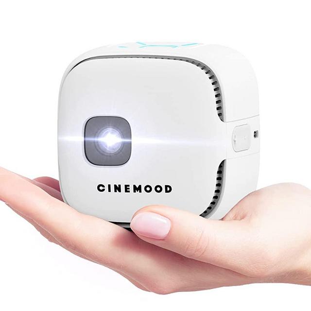 Cinemood TV - First LTE Portable Projector with Sim Card Slot for Indoor and Outdoor Movies 150'' Projection Up to 3 Hours Battery Wireless Up to 256 GB Storage
