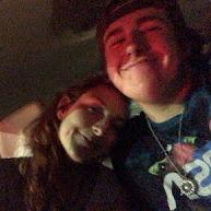 During one of our many late nights together!