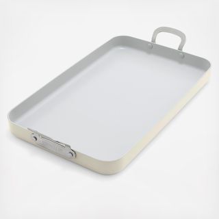 Bobby Flay Professional Ceramic Nonstick Double Burner Griddle