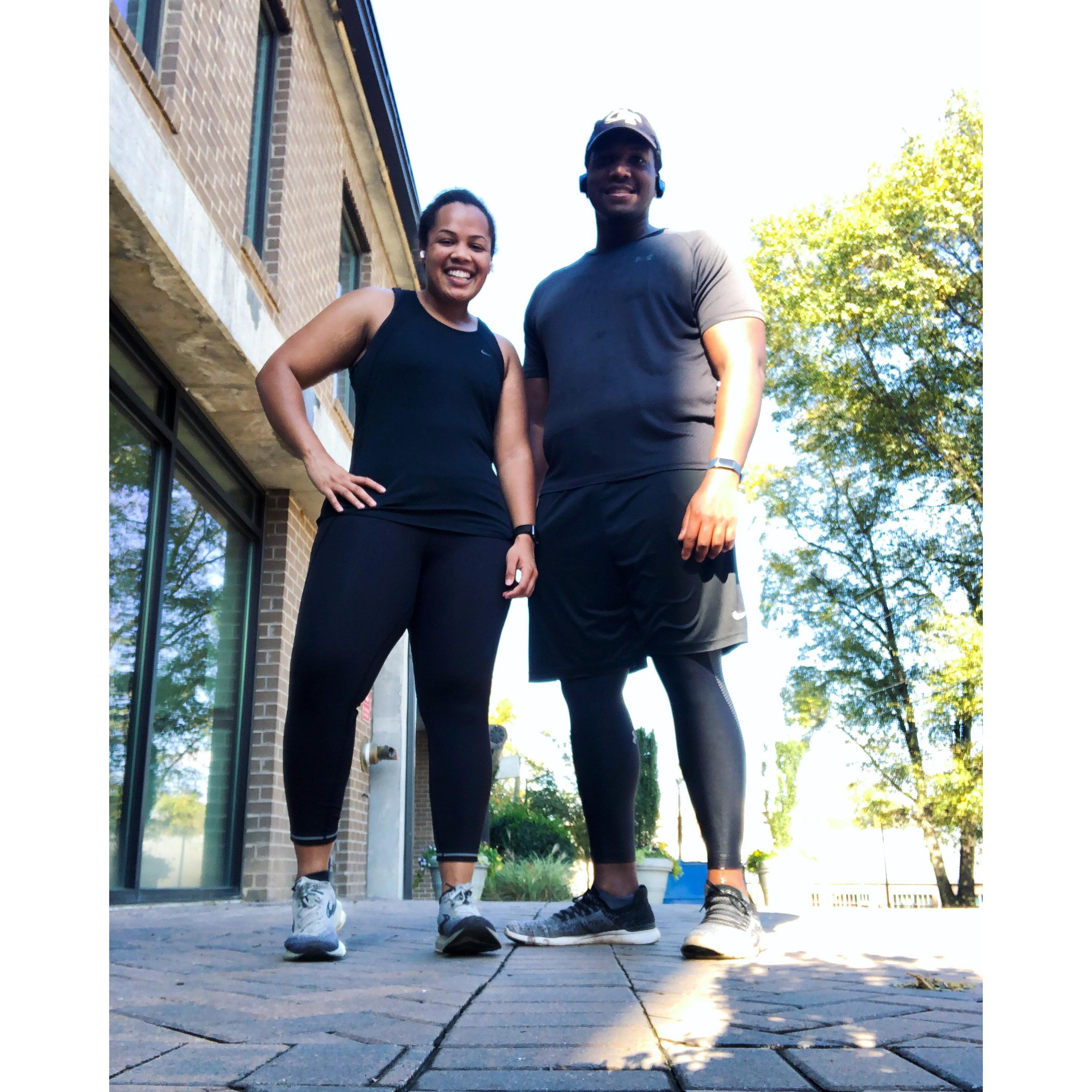 workout buddies & running partners. talk about a power couple!