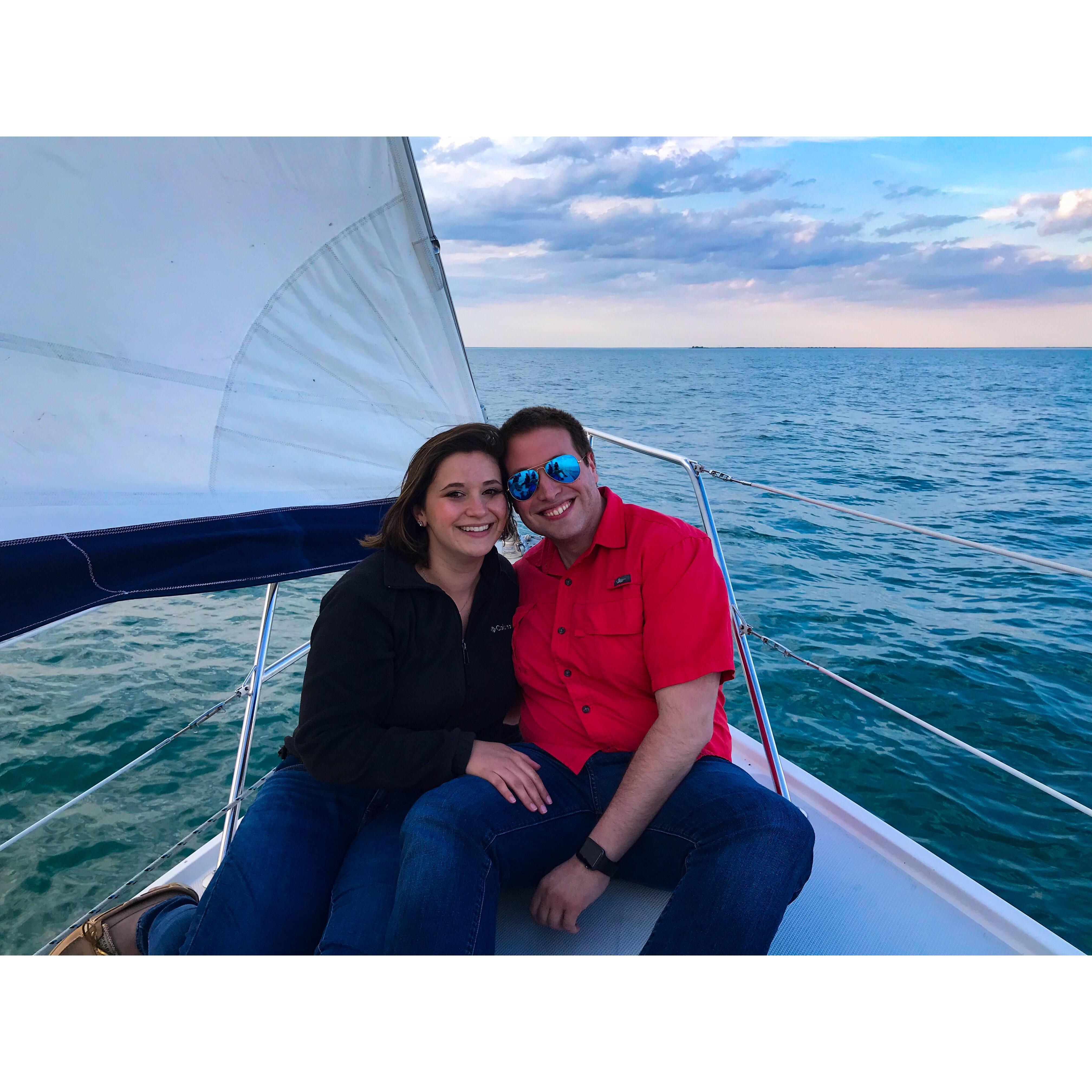 Sailing on Lake St. Clair, 2019